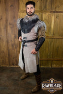 Eulenlederwams, schwarz-grau 