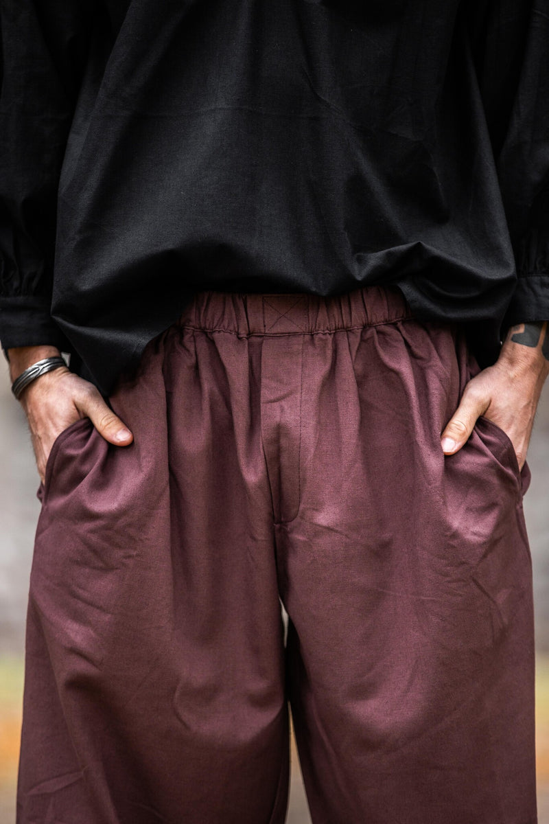 Driekwartsbroek, bruin