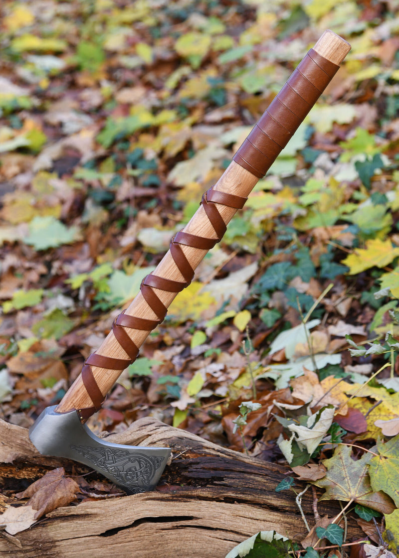 Viking ascia, tipo K, inciso, semi-affilato 