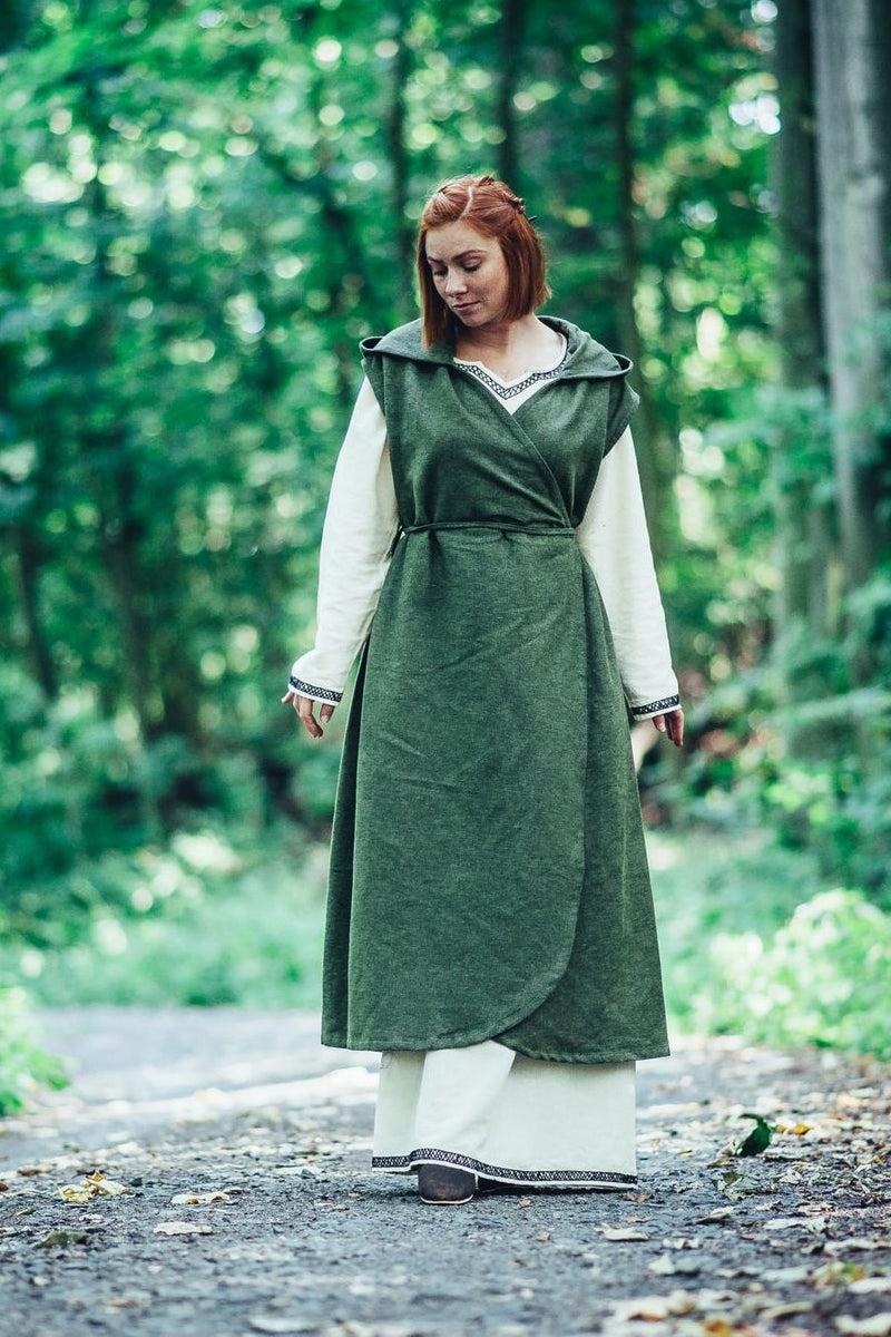 Owinąć sukienkę tyry, zielony