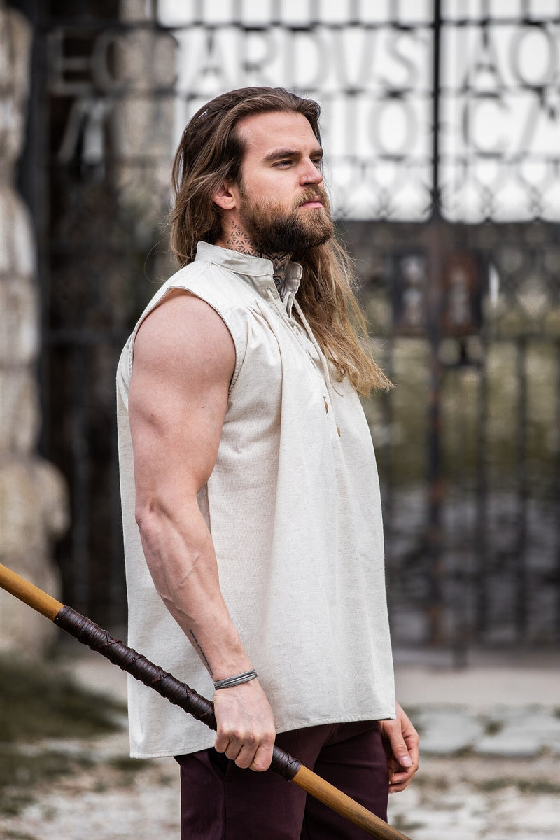 Middeleeuws hemd Louis, creme