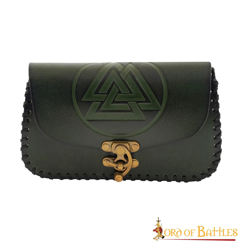 Viking sac avec Valknut, vert 