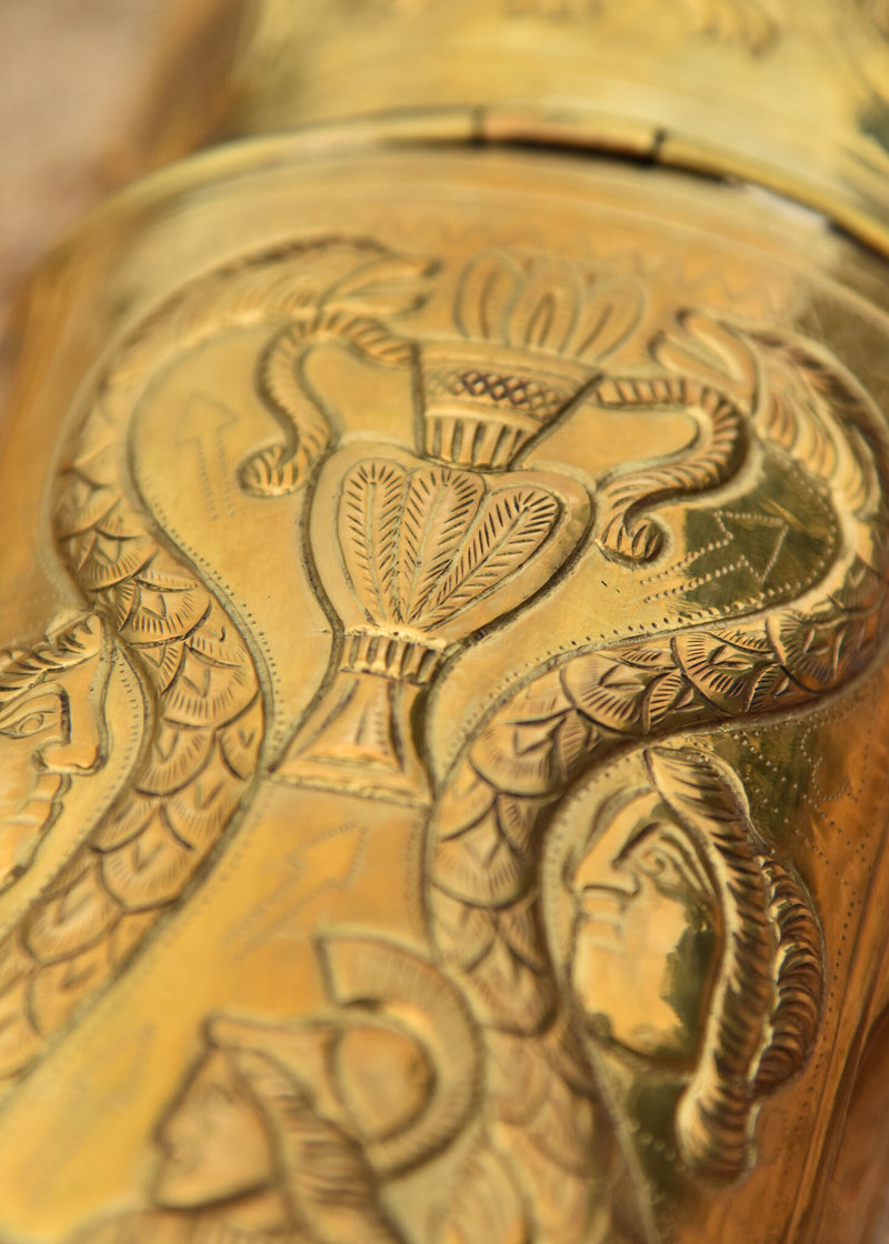 Praetoriaanse Garde scheenbeschermers, ocrae, messing, 1-1.2 mm