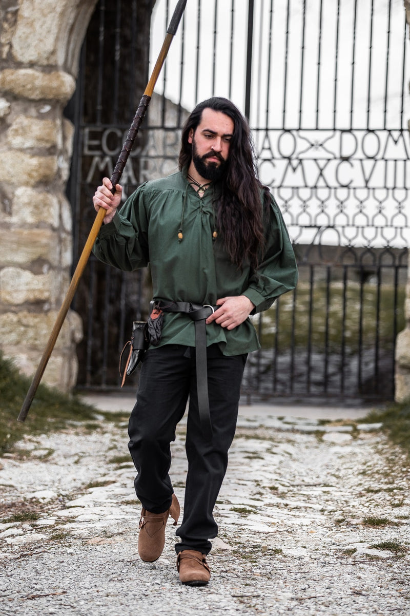 Średniowieczna koszula Friedrich, zielony