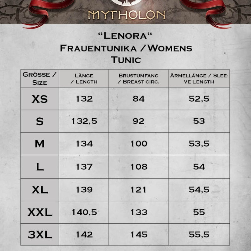 Mittelalterliches Kleid Lenora, rot