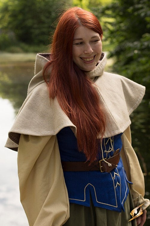 Średniowieczne chaperon Erhard, beżowy 