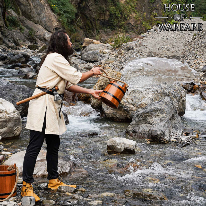 Medieval wooden bucket