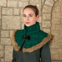 Gambeson collar nimue wool green