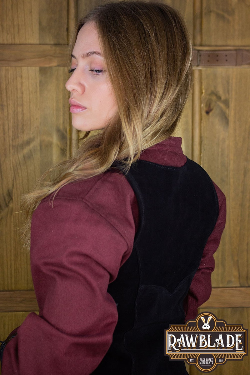 Cross Knight Tabard, Frau - schwarz/rot