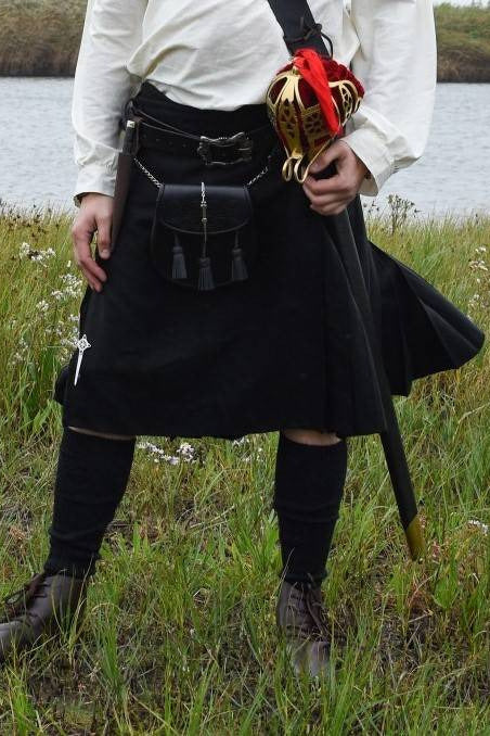 Schotse kilt, zwart