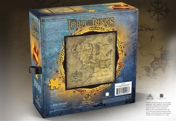 Lord of the Rings puzzel: kaart van Midden-Aarde