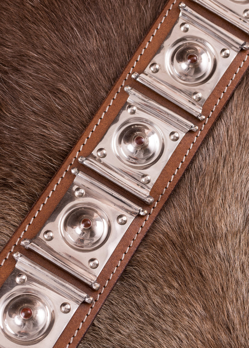 Balteo romano Rheingonheim con smalto, 134 cm, marrone 