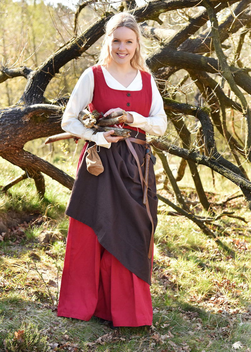 Medieval kirtle Lene, red