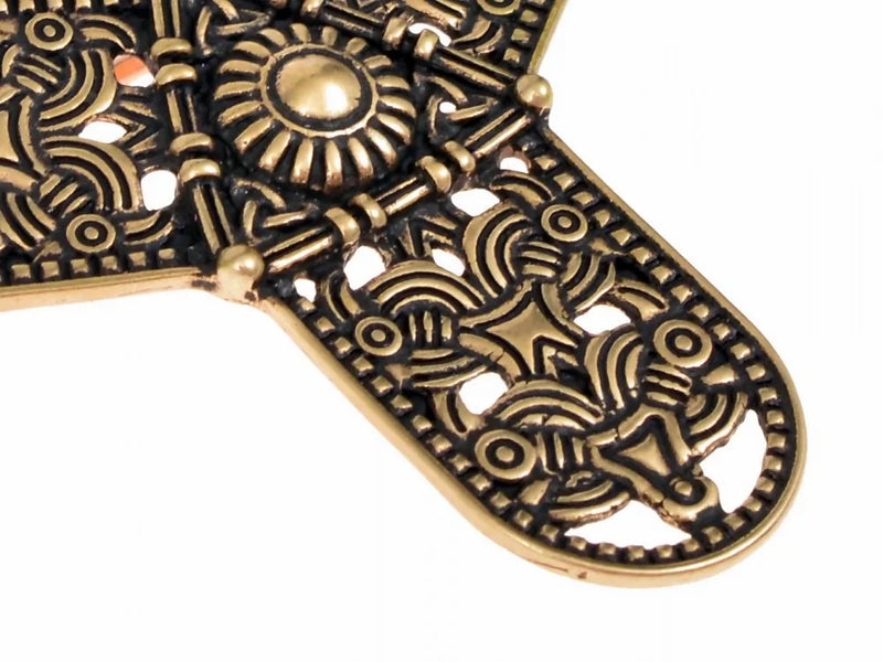 Kleeblad fibula Rygge, brons