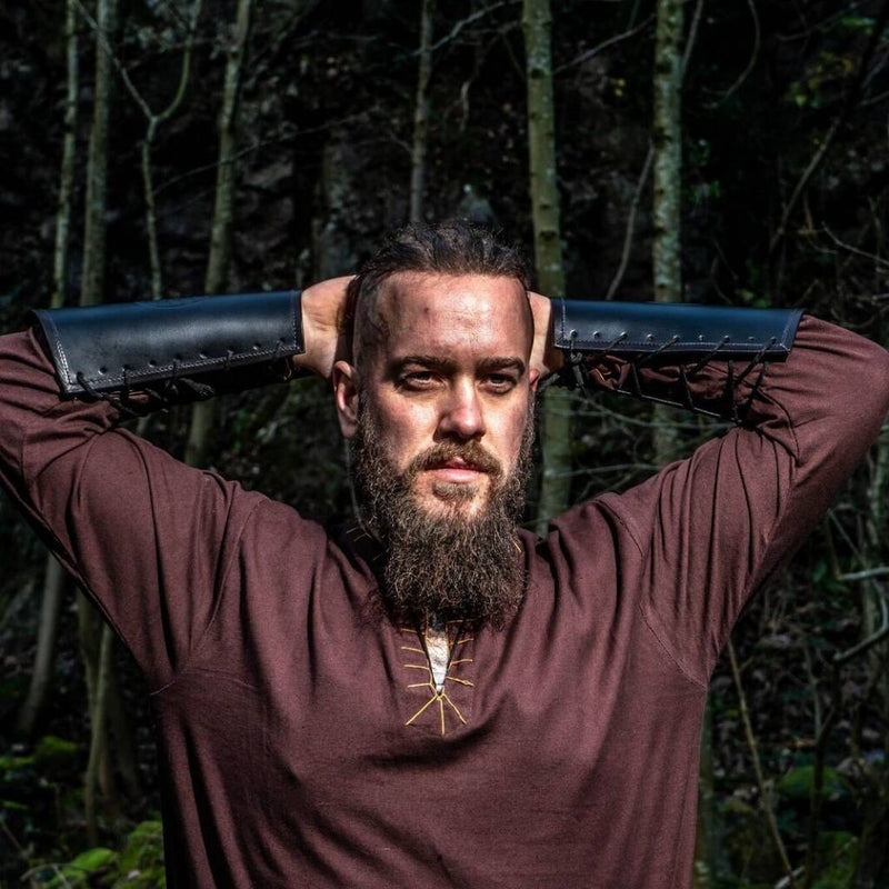 Vegvisir Lederarmschienen, Armschienen, schwarz 