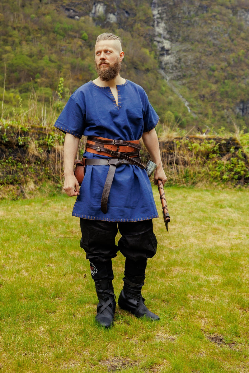 Korte Vikingtuniek Theobald, blauw