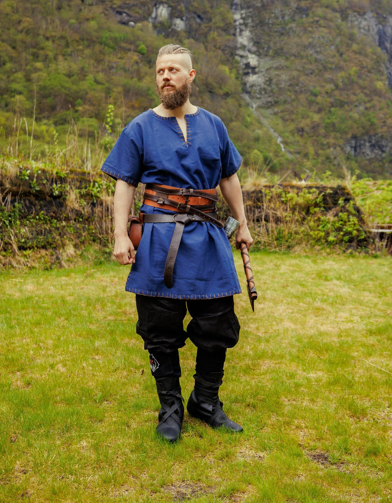 Korte Vikingtuniek Theobald, blauw