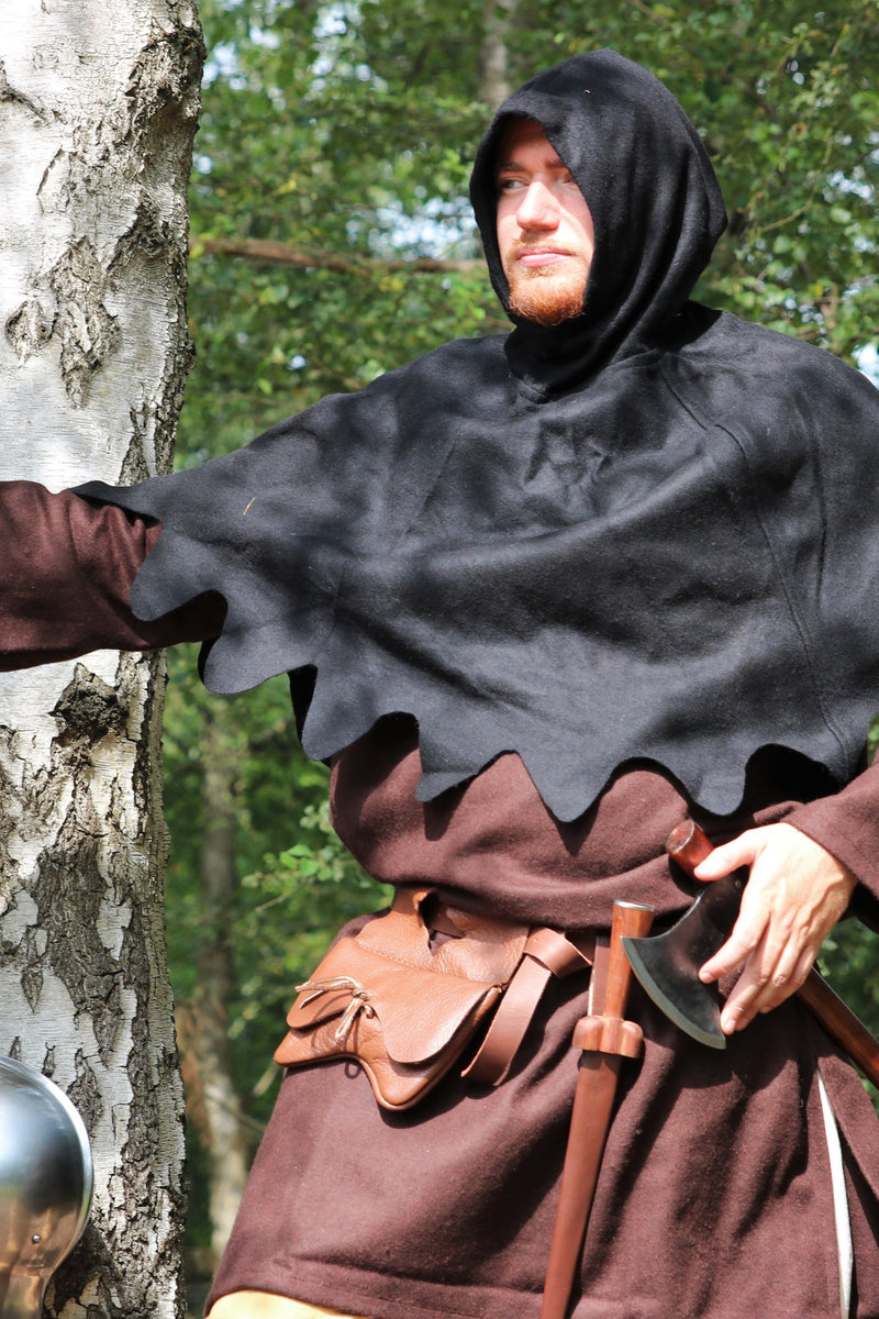 Wollen kaproen, zwart