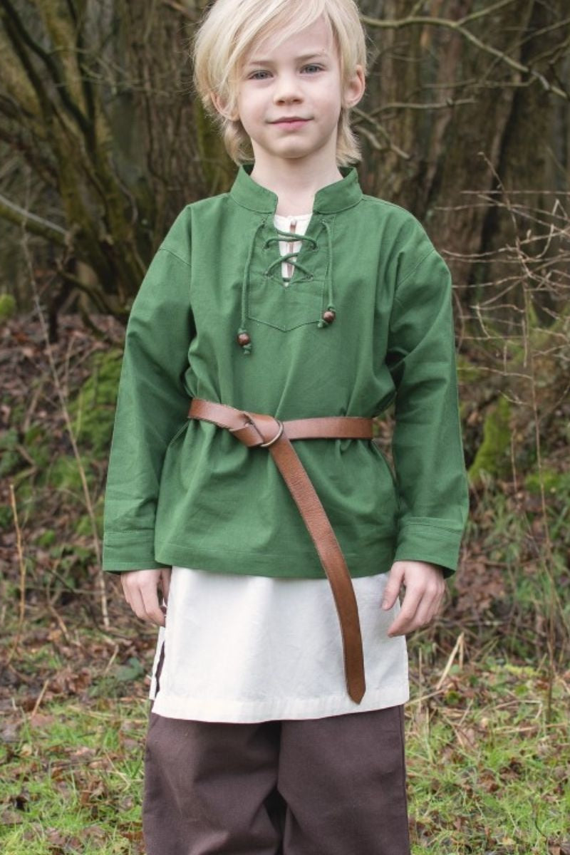 Chemise de pirate pour enfant, vert 