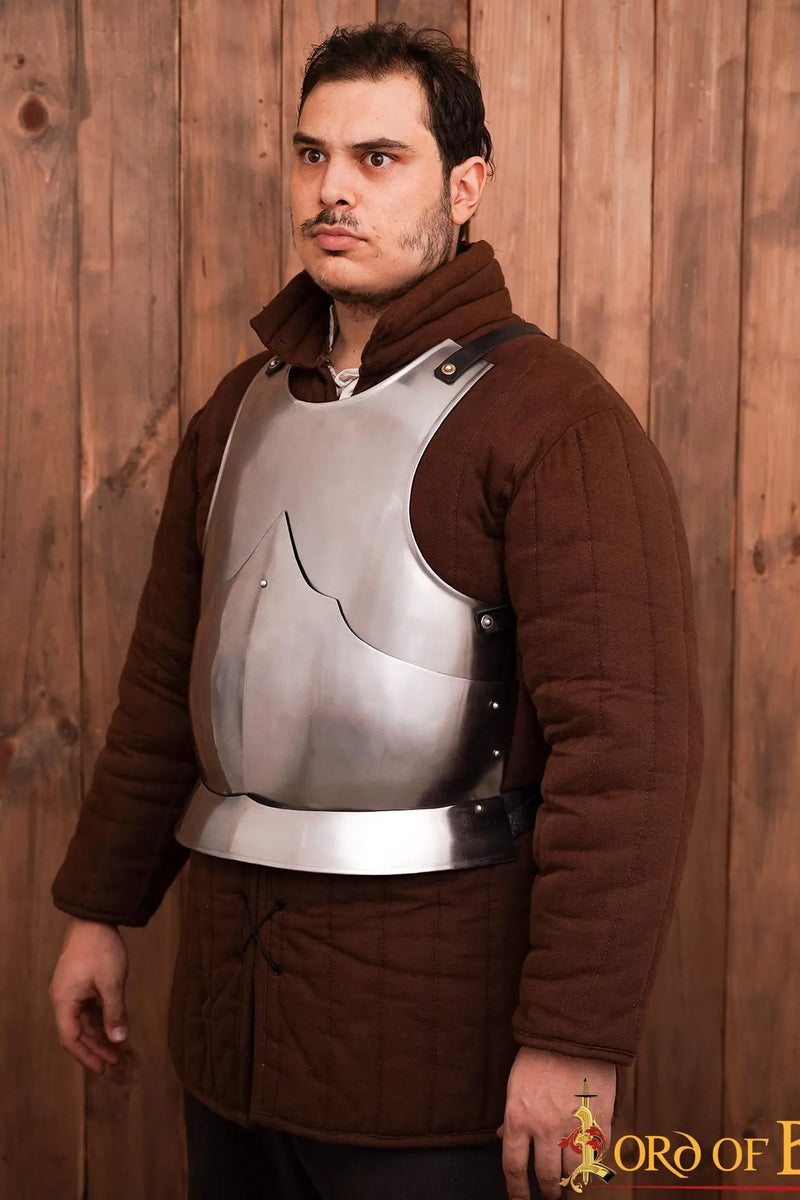 Cuirasse de poitrine du 15ème siècle, noir, 1,6 mm 