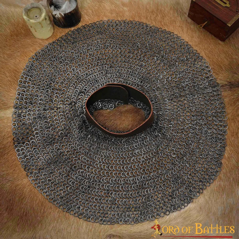 Maliën standard, gemixt geklonken ronde ringen, 9mm