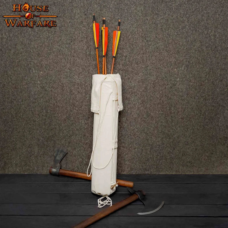 Laatmiddeleeuwse stoffen pijlkoker