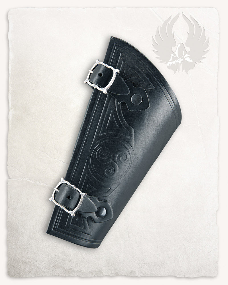 Artemis leren bracer S, onderarmbeschermer, zwart