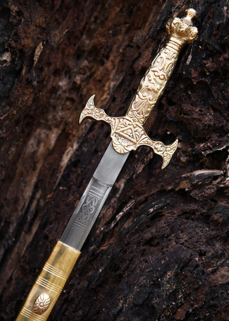Ceremonial sword, gold, semi-sharp