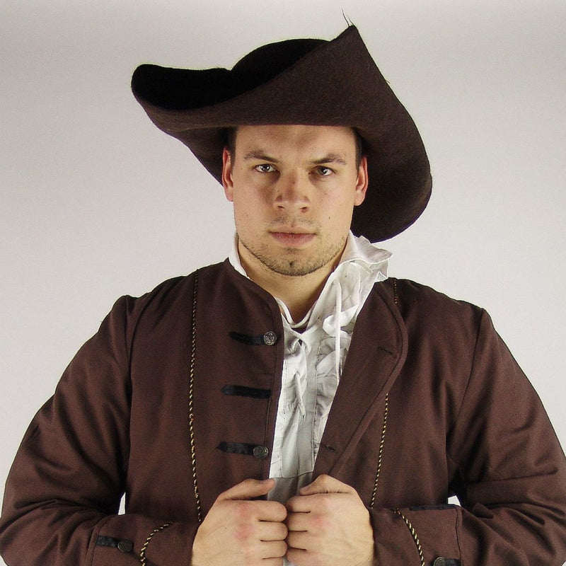 17e eeuwse hoed Randell, bruin, wolvilt