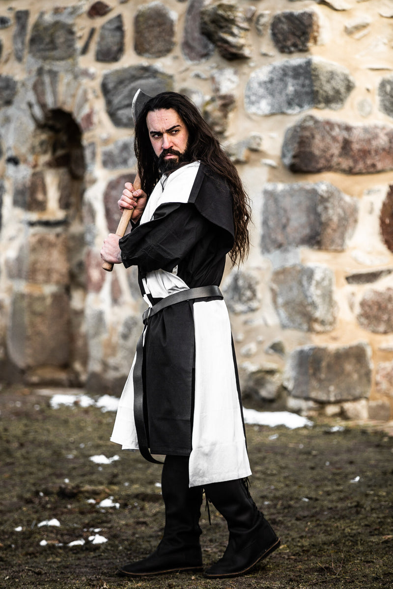 Sobreveste, a cuadros, negro-blanco 