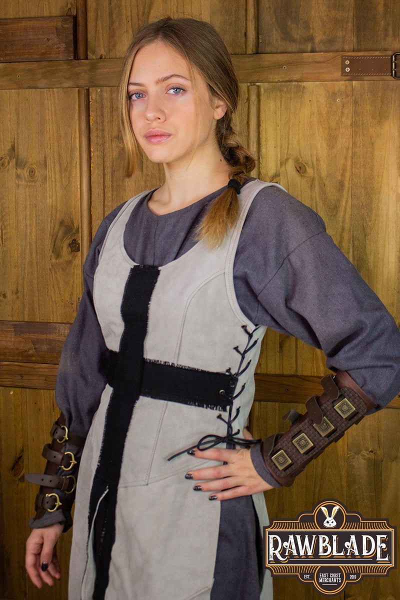 Cross Knight Tabard, kvinde - grå/sort
