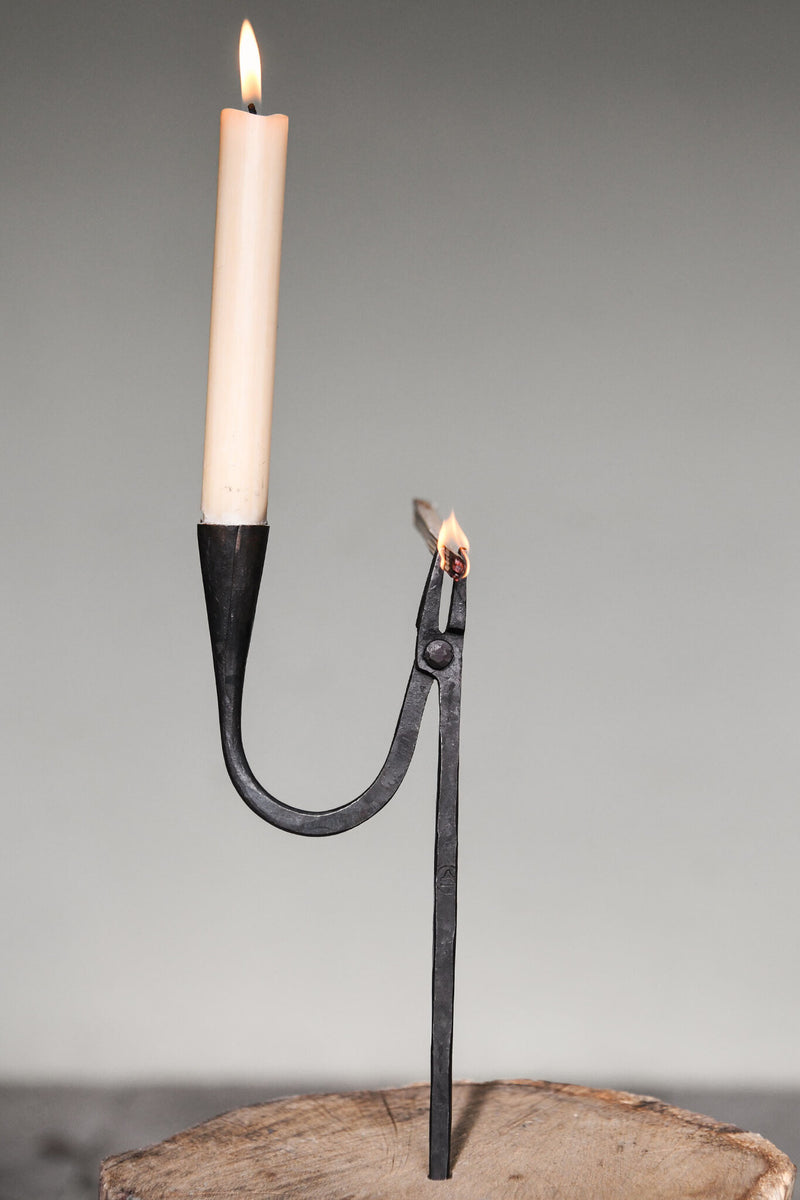 Handgesmede kandelaar