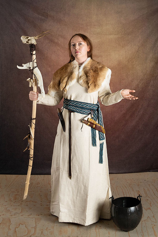 Bont kraag Sansa, bruin