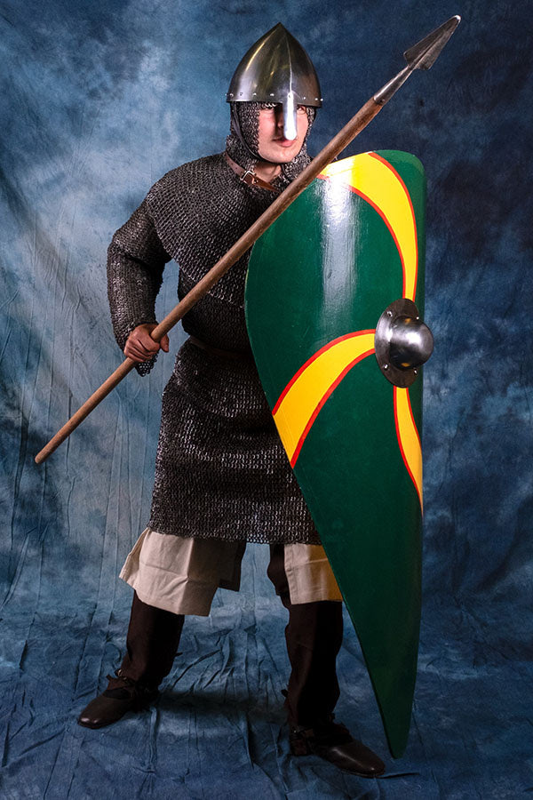 11. århundrede hjelm med næseskinne, 2 mm (battle-ready) 