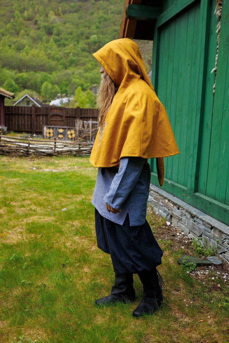 Viking kaproen Bjomolf mosterdgeel, wolmix