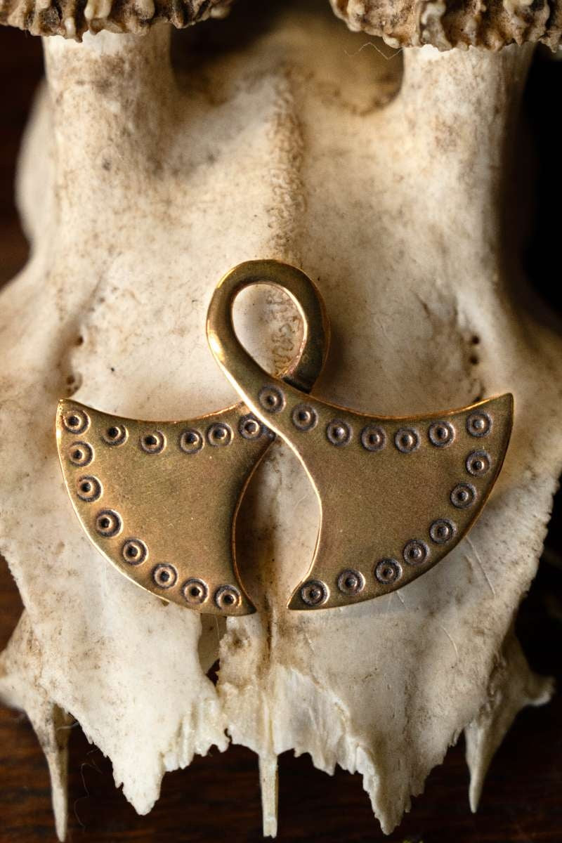 Bronstijd amulet Manu en Yemu, brons