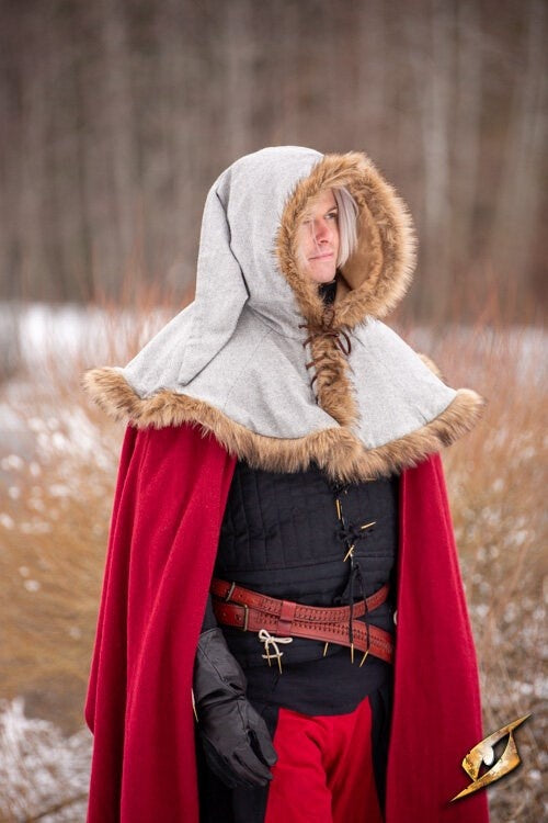 Kaproen Geralt, grijs, wolmix