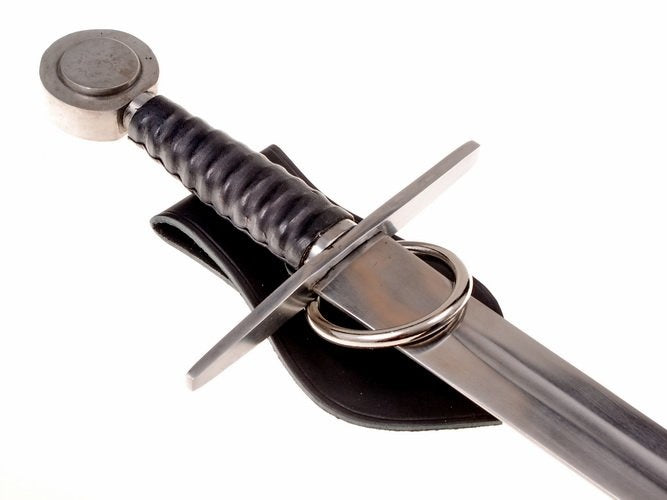 Porta armas de cuero para cinturón motivo vikingo, marrón 