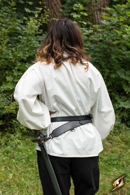Deux pièces ceinture d’épée, noir 