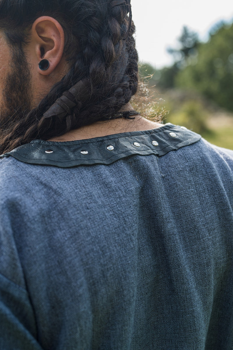 Viking tuniek Rollo, blauw-grijs