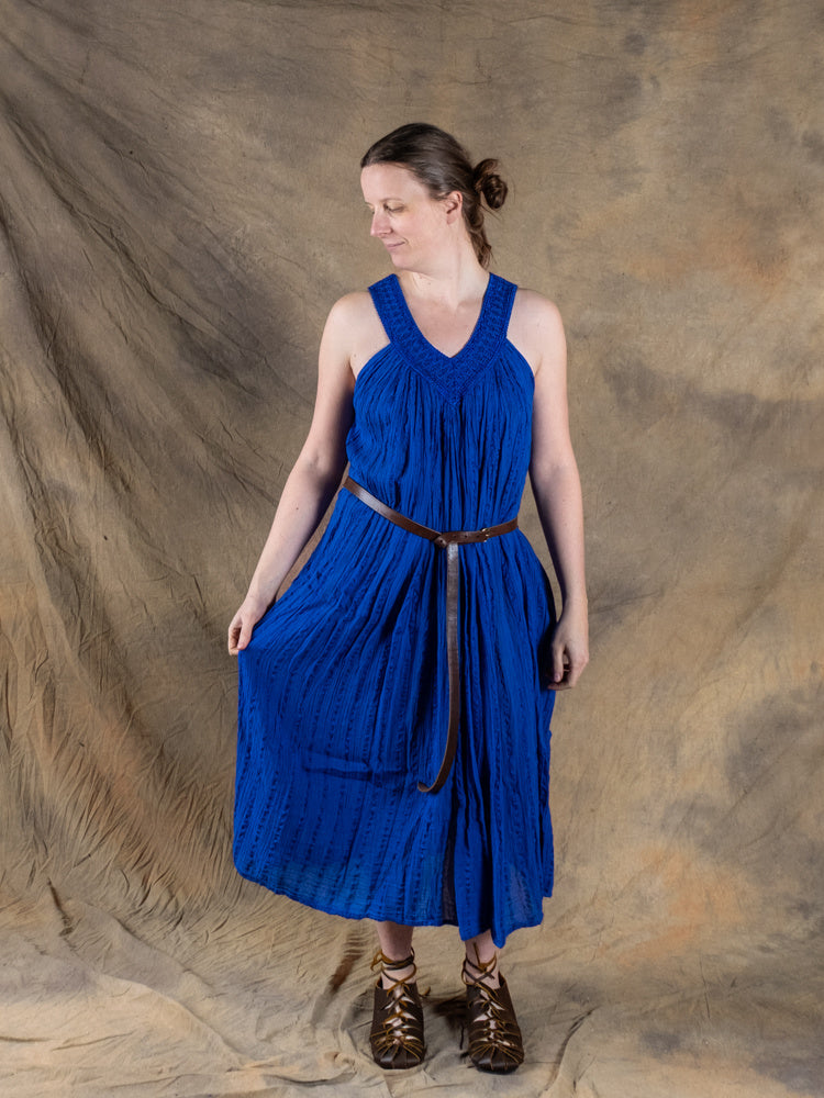 Déesses Robe Héra, bleu 