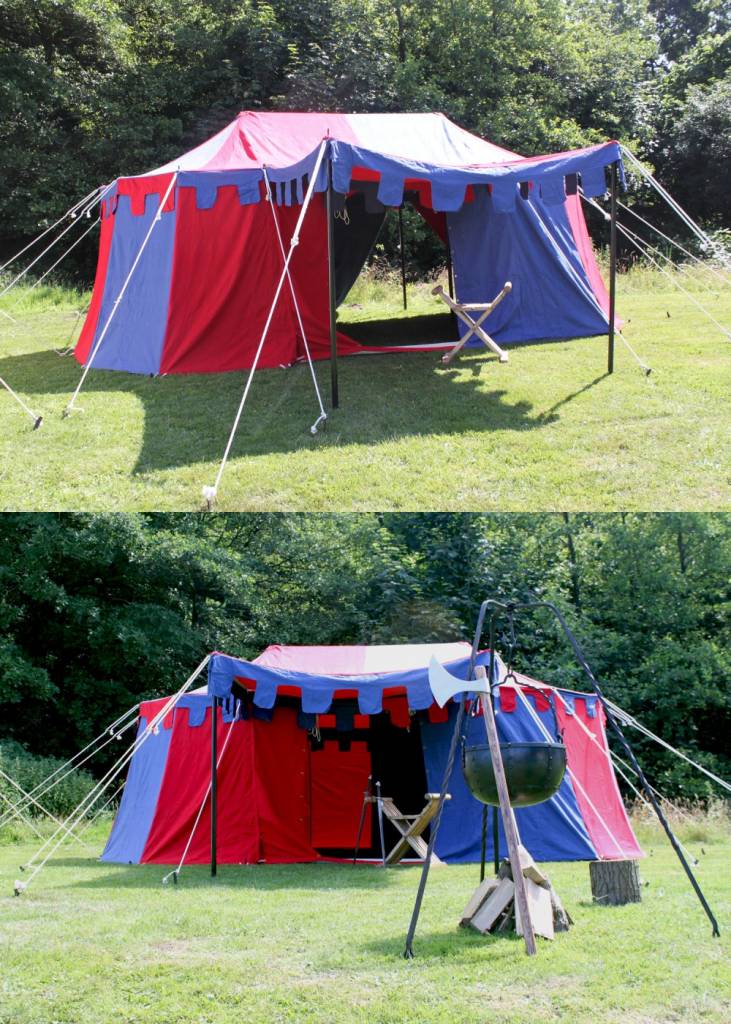 Mittelalterliches Zelt Burgund, 3 x 5 m 