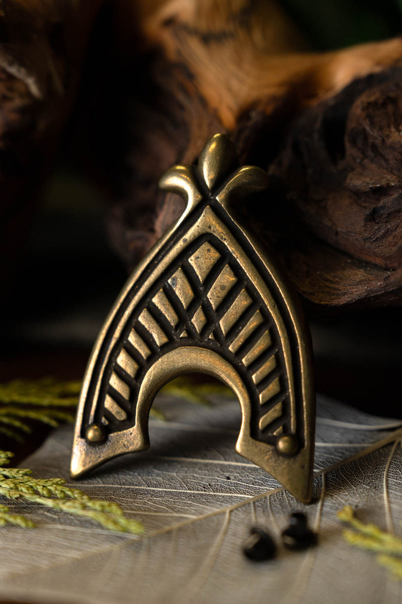 Middeleeuws riemeinde 4,5 cm, brons