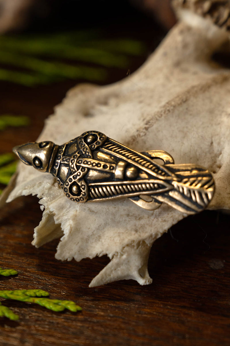 Fibula ptaków Uppåkra, brązowy 