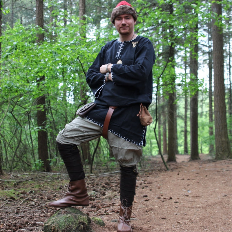 Tuniek met authentieke zoom, zwart