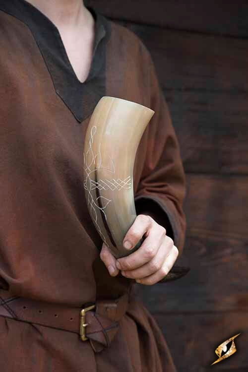 Keltisk drikkehorn 0,5L, lys