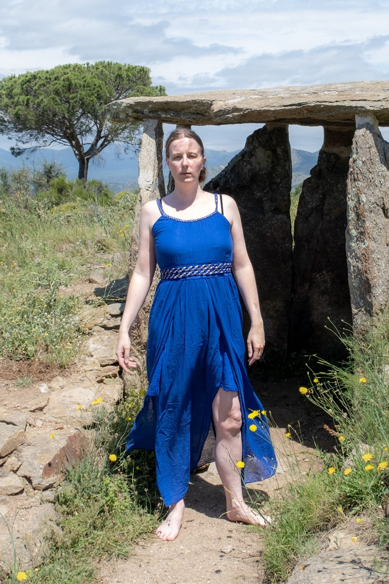 Gudinnan klä Thetis, kungligt blå 