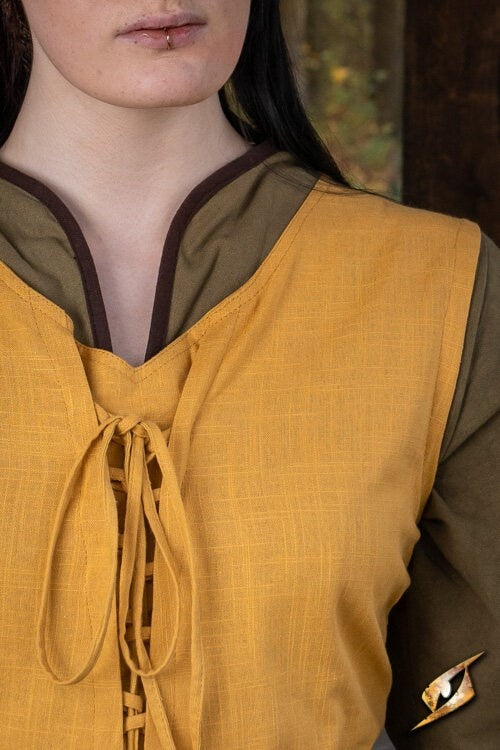 Medieval Dress Adelina, Geel