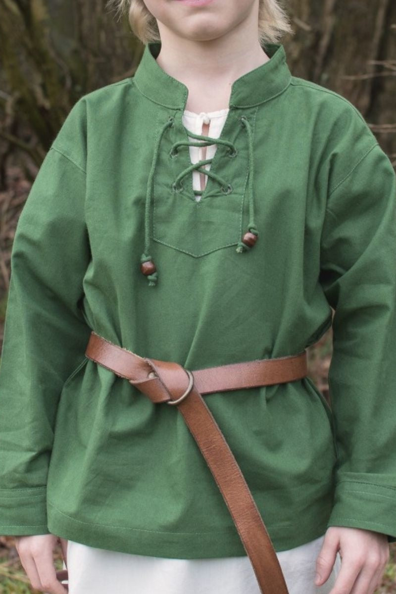 Chemise de pirate pour enfant, vert 