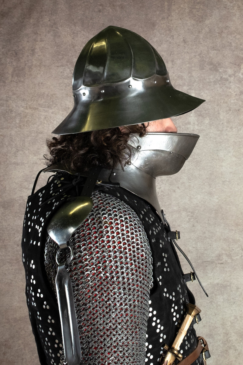 15:e århundradets burgundiska järnhatt, 1,6 mm 